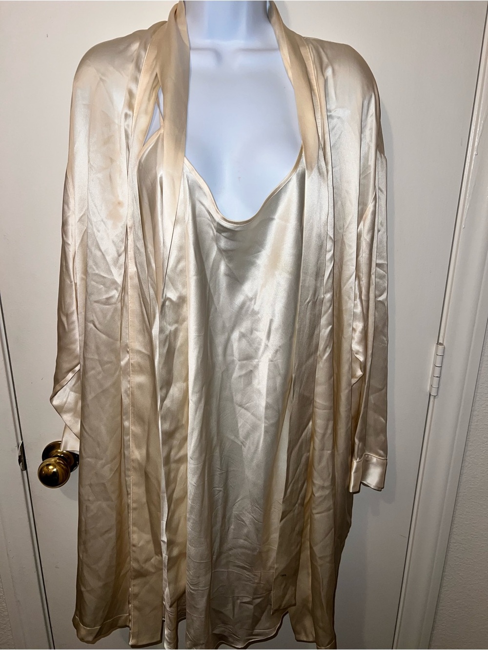Vintage 100% Silk 3-Piece Robe Set - Picture 2 of 5